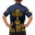Agnus Dei Lamb of God Hawaiian Shirt Latin Catholic Art with Gold Baroque Accents