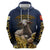 Agnus Dei Lamb of God Hoodie Latin Catholic Art with Gold Baroque Accents