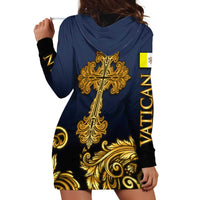 Agnus Dei Lamb of God Hoodie Dress Latin Catholic Art with Gold Baroque Accents