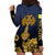 Agnus Dei Lamb of God Hoodie Dress Latin Catholic Art with Gold Baroque Accents