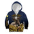 Agnus Dei Lamb of God Kid Hoodie Latin Catholic Art with Gold Baroque Accents