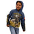 Agnus Dei Lamb of God Kid Hoodie Latin Catholic Art with Gold Baroque Accents