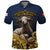 Agnus Dei Lamb of God Polo Shirt Latin Catholic Art with Gold Baroque Accents