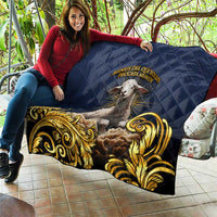 Agnus Dei Lamb of God Quilt Latin Catholic Art with Gold Baroque Accents