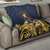 Agnus Dei Lamb of God Quilt Latin Catholic Art with Gold Baroque Accents