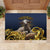 Agnus Dei Lamb of God Rubber Doormat Latin Catholic Art with Gold Baroque Accents