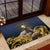 Agnus Dei Lamb of God Rubber Doormat Latin Catholic Art with Gold Baroque Accents
