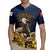 Agnus Dei Lamb of God Rugby Jersey Latin Catholic Art with Gold Baroque Accents