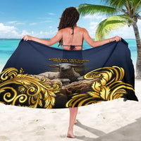 Agnus Dei Lamb of God Sarong Latin Catholic Art with Gold Baroque Accents