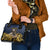 Agnus Dei Lamb of God Shoulder Handbag Latin Catholic Art with Gold Baroque Accents