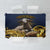 Agnus Dei Lamb of God Tablecloth Latin Catholic Art with Gold Baroque Accents