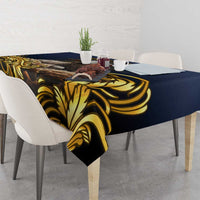 Agnus Dei Lamb of God Tablecloth Latin Catholic Art with Gold Baroque Accents