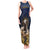 Agnus Dei Lamb of God Tank Maxi Dress Latin Catholic Art with Gold Baroque Accents