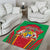 Mauritius Coat of Arms Area Rug National Emblem Blended with Traditional Patterns