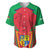 Mauritius Coat of Arms Baseball Jersey National Emblem Blended with Traditional Patterns