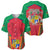Mauritius Coat of Arms Baseball Jersey National Emblem Blended with Traditional Patterns