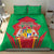 Mauritius Coat of Arms Bedding Set National Emblem Blended with Traditional Patterns