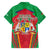 Mauritius Coat of Arms Family Matching Off Shoulder Short Dress and Hawaiian Shirt National Emblem Blended with Traditional Patterns