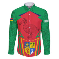 Mauritius Coat of Arms Family Matching Puletasi and Hawaiian Shirt National Emblem Blended with Traditional Patterns