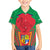 Mauritius Coat of Arms Family Matching Tank Maxi Dress and Hawaiian Shirt National Emblem Blended with Traditional Patterns