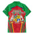 Mauritius Coat of Arms Hawaiian Shirt National Emblem Blended with Traditional Patterns