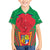 Mauritius Coat of Arms Hawaiian Shirt National Emblem Blended with Traditional Patterns