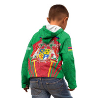 Mauritius Coat of Arms Kid Hoodie National Emblem Blended with Traditional Patterns