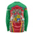 Mauritius Coat of Arms Long Sleeve Shirt National Emblem Blended with Traditional Patterns