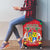 Mauritius Coat of Arms Luggage Cover National Emblem Blended with Traditional Patterns