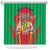 Mauritius Coat of Arms Shower Curtain National Emblem Blended with Traditional Patterns