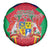Mauritius Coat of Arms Spare Tire Cover National Emblem Blended with Traditional Patterns