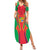 Mauritius Coat of Arms Summer Maxi Dress National Emblem Blended with Traditional Patterns