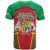 Mauritius Coat of Arms T Shirt National Emblem Blended with Traditional Patterns