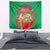 Mauritius Coat of Arms Tapestry National Emblem Blended with Traditional Patterns