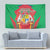 Mauritius Coat of Arms Tapestry National Emblem Blended with Traditional Patterns