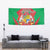 Mauritius Coat of Arms Tapestry National Emblem Blended with Traditional Patterns