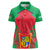 Mauritius Coat of Arms Women Polo Shirt National Emblem Blended with Traditional Patterns