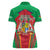 Mauritius Coat of Arms Women Polo Shirt National Emblem Blended with Traditional Patterns