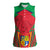 Mauritius Coat of Arms Women Sleeveless Polo Shirt National Emblem Blended with Traditional Patterns