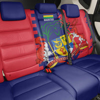 Mauritius Back Car Seat Cover National Emblem Integrated with Country's Shape – Symbolic Design