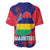 Mauritius Baseball Jersey National Emblem Integrated with Country's Shape – Symbolic Design