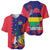 Mauritius Baseball Jersey National Emblem Integrated with Country's Shape – Symbolic Design