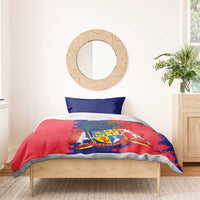 Mauritius Bedding Set National Emblem Integrated with Country's Shape – Symbolic Design