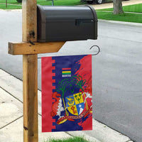 Mauritius Garden Flag National Emblem Integrated with Country's Shape – Symbolic Design