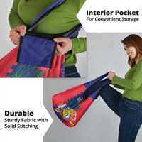 Mauritius Grocery Bag National Emblem Integrated with Country's Shape – Symbolic Design