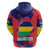 Mauritius Hoodie National Emblem Integrated with Country's Shape – Symbolic Design