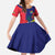 Mauritius Kid Short Sleeve Dress National Emblem Integrated with Country's Shape – Symbolic Design