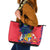 Mauritius Leather Tote Bag National Emblem Integrated with Country's Shape – Symbolic Design