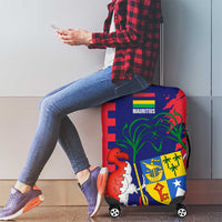 Mauritius Luggage Cover National Emblem Integrated with Country's Shape – Symbolic Design