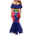 Mauritius Mermaid Dress National Emblem Integrated with Country's Shape – Symbolic Design